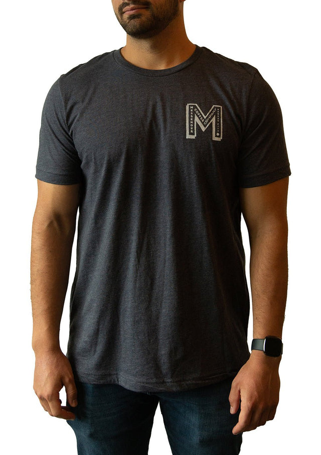 Messenger M Logo T-Shirt Navy - Messenger Coffee