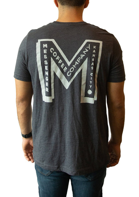 Messenger M Logo T-Shirt Navy - Messenger Coffee