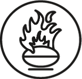 roasting icon graphic.