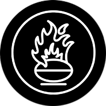 about roasting black icon graphic.